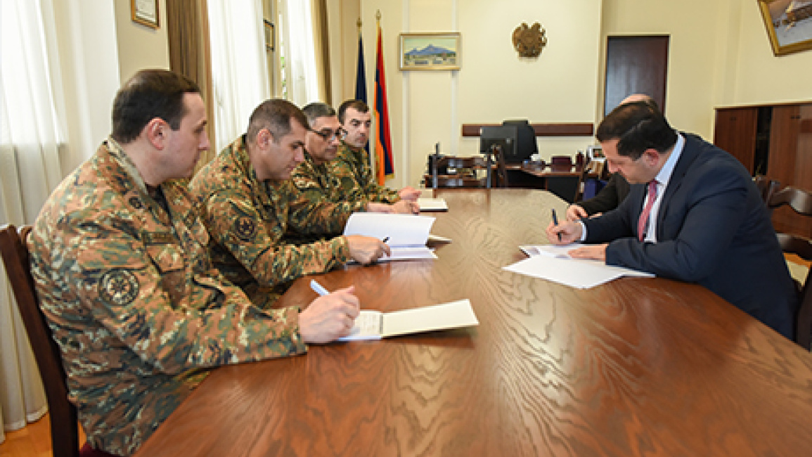 a-memorandum-was-signed-between-YSU-and-army-Vazgen-Sargsian-Military-University